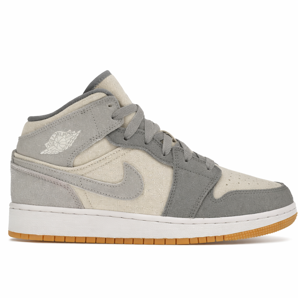 Jordan 1 Mid (GS) Coconut Milk Particle Grey