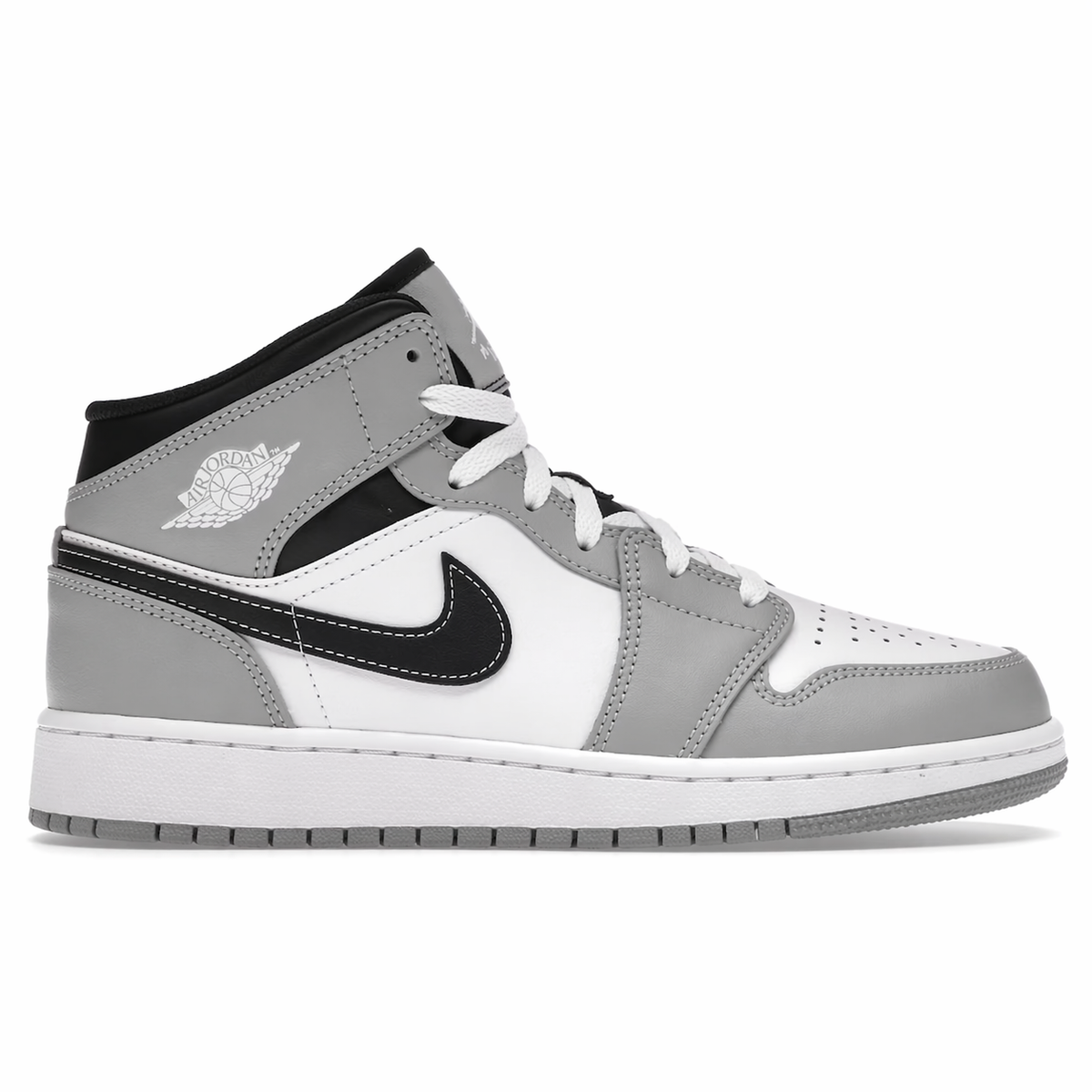 Jordan 1 Mid (GS) Light Smoke Grey